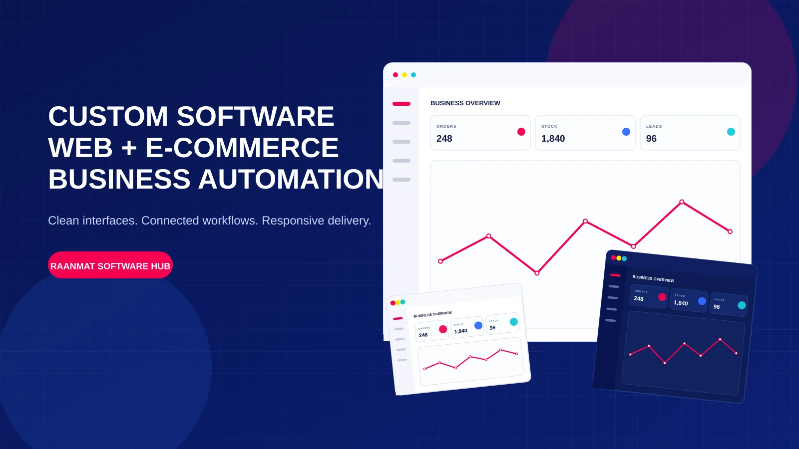 Raanmat Software Hub custom software and business automation showcase